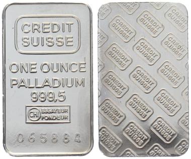 Credit Suisse - 1 Unze Feinpalladium